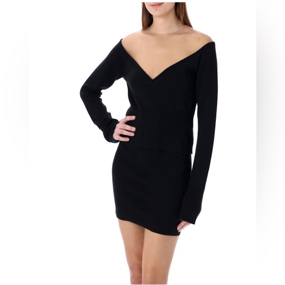 Gauge81 Kendal Black Cashmere Sweater with Mesh Top Part, Sz M - Picture 2 of 5